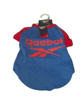 Reebok Red & Blue Dog T-Shirt  NWT Size Med